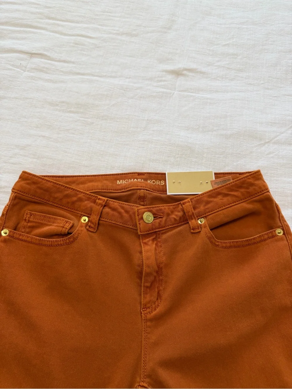 Michael Kors Rust Izzy Skinny Jeans